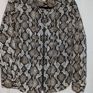 Michael Kors Snake Print Top/Jacket Size Medium